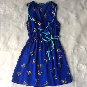 Blue butterfly dress